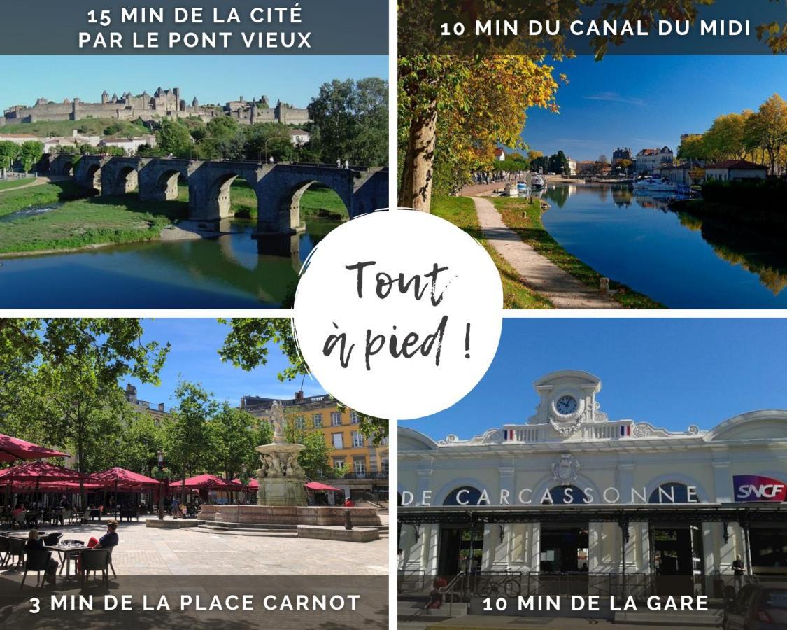 Le Nid - Tout A Pied - Wifi Carcassonne Zewnętrze zdjęcie